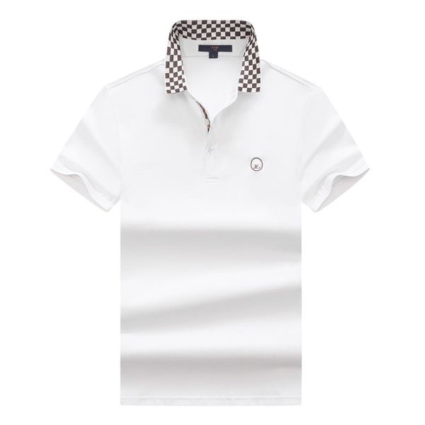 spring and summer luxury mens t-shirt designer polo shirt lapel square print male short sleeve high street slim fast delivery, White;black
spring and summer luxury mens t-shirt designer polo shirt lapel square print male short sleeve high street slim fast delivery, White;black