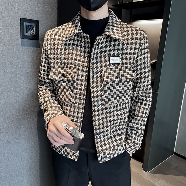 men's jackets brand clothing men spring casual plaid jackets/male slim fit fashion lapel british style coats hombre s-3xl 230325, Black;brown
men's jackets brand clothing men spring casual plaid jackets/male slim fit fashion lapel british style coats hombre s-3xl 230325, Black;brown