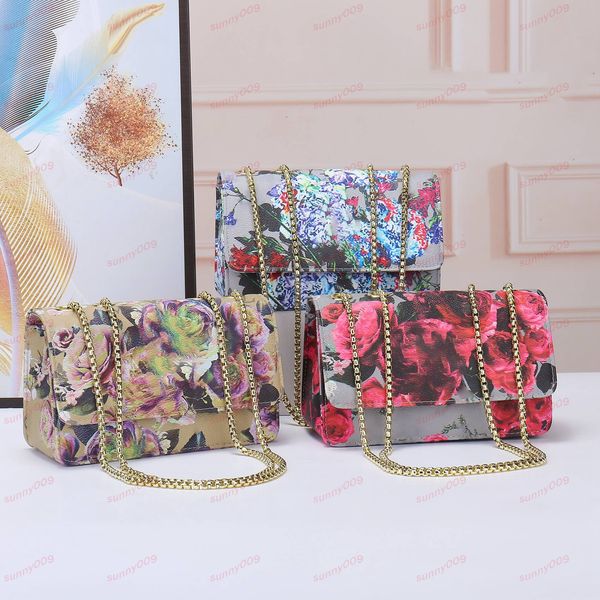 double chain shoulder bag luxury printing flower pattern designer subaxillary package classic latest color women cross body handbags
double chain shoulder bag luxury printing flower pattern designer subaxillary package classic latest color women cross body handbags