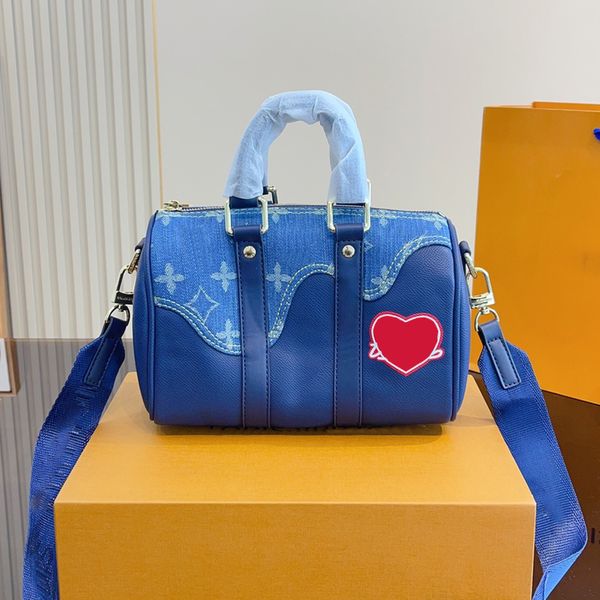 womens luxurys designers speedy tote bag handbags denim and leather spliced flowers pillow shouder crossbody women handbag with original dus
womens luxurys designers speedy tote bag handbags denim and leather spliced flowers pillow shouder crossbody women handbag with original dus