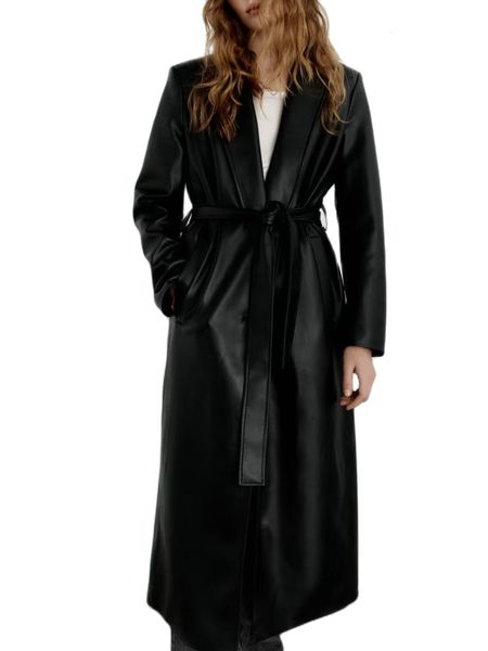 women's jackets 2023 spring autumn women fashion black pu faux leather trench coats lady korean long oversized loose belt street clothi, Black;brown
women's jackets 2023 spring autumn women fashion black pu faux leather trench coats lady korean long oversized loose belt street clothi, Black;brown