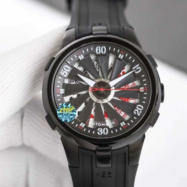 watch automatic mechanical movement turbine rotation fashion everything twelve-blade impeller, Slivery;black
watch automatic mechanical movement turbine rotation fashion everything twelve-blade impeller, Slivery;black