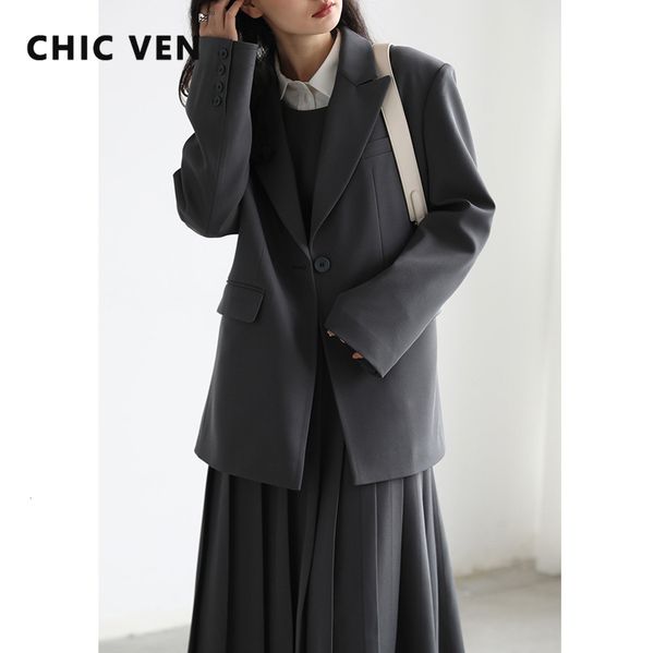 two piece dress chic ven fashion women's blazer wide shoulder suit coat pleated two-piece set for women spring autumn office lady 23032, White
two piece dress chic ven fashion women's blazer wide shoulder suit coat pleated two-piece set for women spring autumn office lady 23032, White