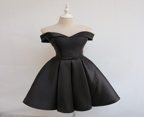 black party dresses off shoulder satin knee length prom gowns laceupzipper back cocktail dresses real pictures2409055
black party dresses off shoulder satin knee length prom gowns laceupzipper back cocktail dresses real pictures2409055