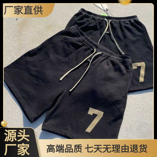 foggg casual shorts correct version fogg fear god season 7 digital "7" flocked trendy men s and women s casual shorts, White;black
foggg casual shorts correct version fogg fear god season 7 digital "7" flocked trendy men s and women s casual shorts, White;black
