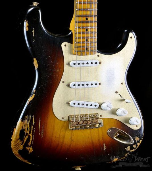 1954 heavy relic 60th anniversary two tone sunburst st electric guitar ash body nitrocellulose lacquer finish 6 saddle tremolo b5263345
1954 heavy relic 60th anniversary two tone sunburst st electric guitar ash body nitrocellulose lacquer finish 6 saddle tremolo b5263345
