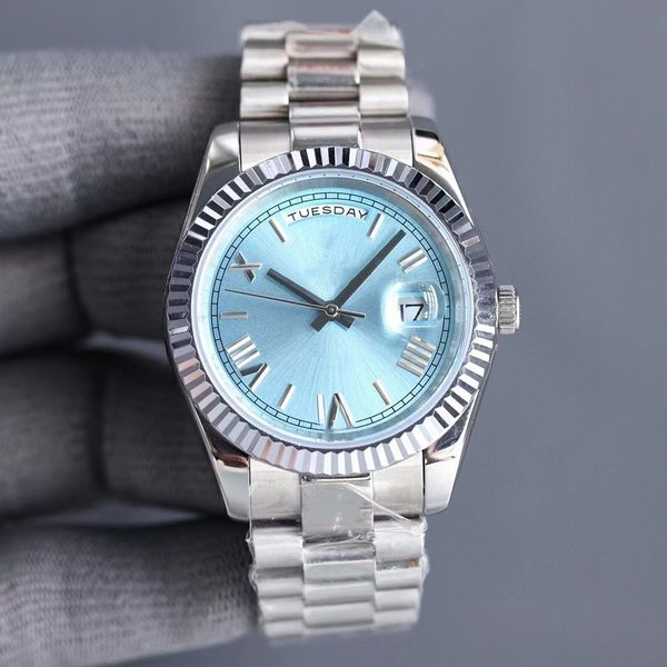 men's watch 41mm green roman digital classic designer automatic mechanical watch waterproof sapphire glass 904l stainless steel watch m, Slivery;brown
men's watch 41mm green roman digital classic designer automatic mechanical watch waterproof sapphire glass 904l stainless steel watch m, Slivery;brown