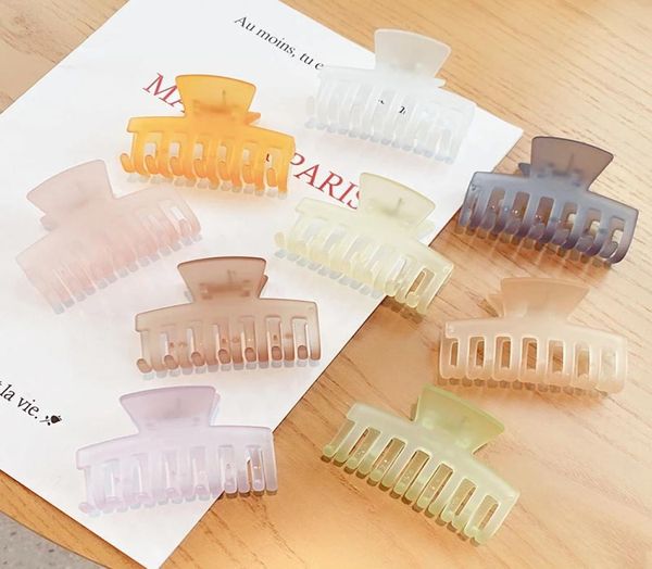 women elegant candy colors matte translucent square hair claws sweet hair clips hairpins headband fashion hair accessories1823456
women elegant candy colors matte translucent square hair claws sweet hair clips hairpins headband fashion hair accessories1823456