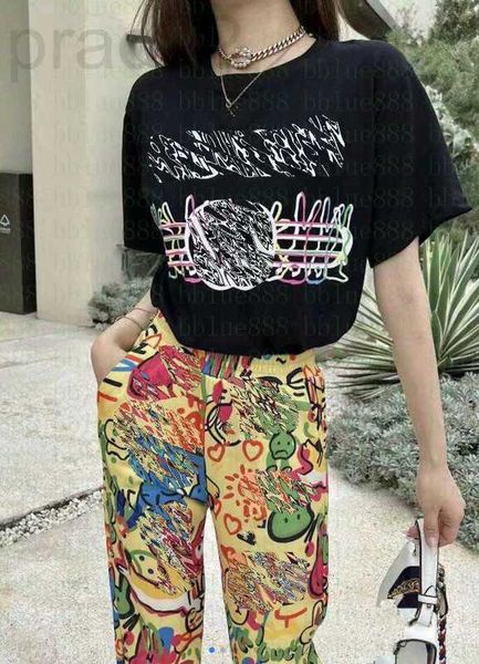 women's two piece pants designer 23 color line letter printing short-sleeved t-shirt abstract rabbit elastic waist casual trousers 218, White
women's two piece pants designer 23 color line letter printing short-sleeved t-shirt abstract rabbit elastic waist casual trousers 218, White