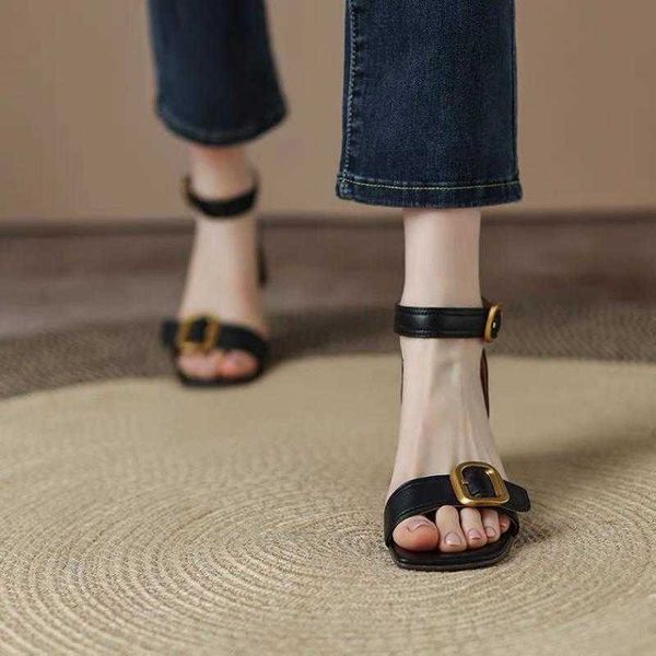nxy sandals new summer women sandals luxury block heel designer square toe buckle open toe block heel sandals fashion leisure ladies shoes 2, Black
nxy sandals new summer women sandals luxury block heel designer square toe buckle open toe block heel sandals fashion leisure ladies shoes 2, Black