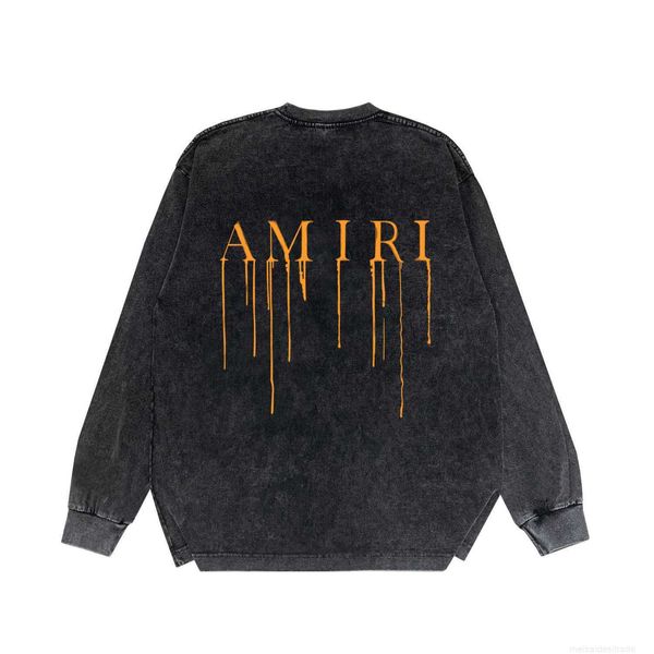 designer fashion maker mairi street high edition orange splash paint pure cotton washed old long sleeve tshirt sweatera9ll, Black
designer fashion maker mairi street high edition orange splash paint pure cotton washed old long sleeve tshirt sweatera9ll, Black