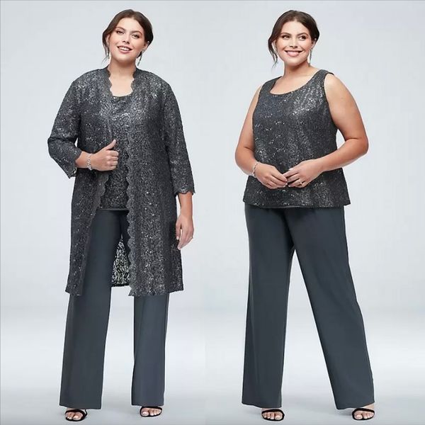 sparkly sequined plus size lace mother of the bride pant suits with jackets wedding guest dress three pieces chiffon mothers groom dresses, Black;red
sparkly sequined plus size lace mother of the bride pant suits with jackets wedding guest dress three pieces chiffon mothers groom dresses, Black;red
