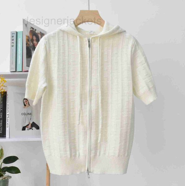 women's knits & tees designer high-end 23 spring/summer new letter hatted short sleeve knitted cardigan solid color women yca7, White
women's knits & tees designer high-end 23 spring/summer new letter hatted short sleeve knitted cardigan solid color women yca7, White
