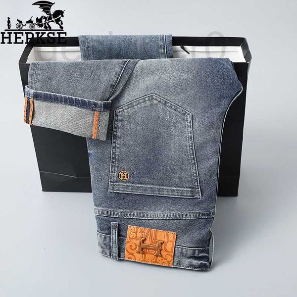 men's jeans designer light luxury high-grade jeans men's smoky gray slim straight casual long pants fashion brand thin 48yh, Blue
men's jeans designer light luxury high-grade jeans men's smoky gray slim straight casual long pants fashion brand thin 48yh, Blue