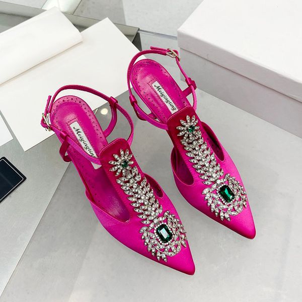 sandals ladies wedding shoes pointed toe high heels satin gemstone stiletto sandals baotou fairy pump wedding shoes 230324, Black
sandals ladies wedding shoes pointed toe high heels satin gemstone stiletto sandals baotou fairy pump wedding shoes 230324, Black
