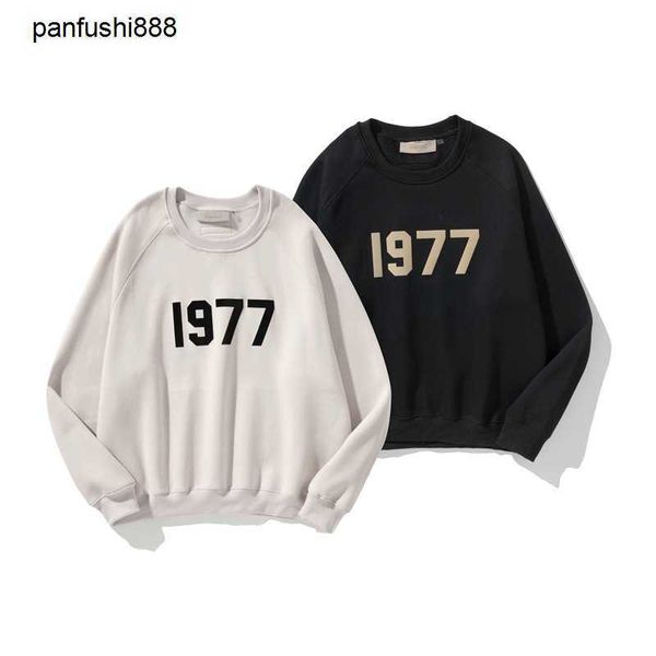 fos casual sweater new fos gear god essen 1977 digital flocked loose crew neck sweater, Black
fos casual sweater new fos gear god essen 1977 digital flocked loose crew neck sweater, Black