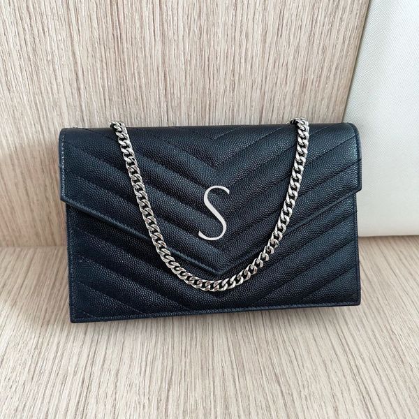 genuine leather clutch bag luxury flap woc envelope messenger bags with box womens mens designers crossbody shoulder bag tote metal chain go
genuine leather clutch bag luxury flap woc envelope messenger bags with box womens mens designers crossbody shoulder bag tote metal chain go