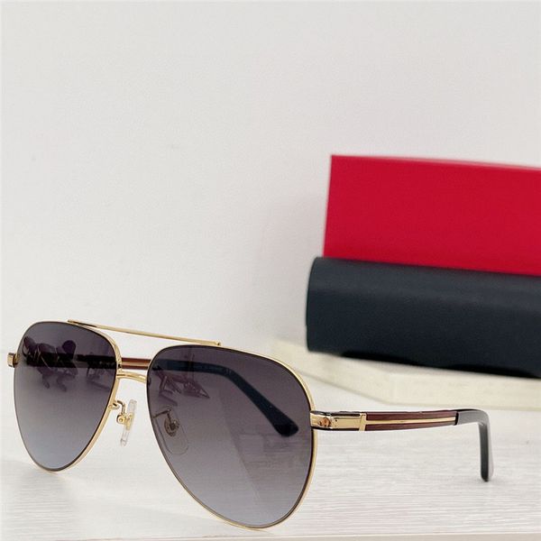 new fashion design pilot sunglasses 0352s classic metal frame wooden temples simple and popular style versatile outdoor uv400 protection gla, White;black
new fashion design pilot sunglasses 0352s classic metal frame wooden temples simple and popular style versatile outdoor uv400 protection gla, White;black