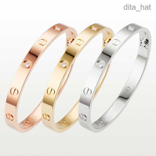 love screw bracelet designer bracelets 4 diamonds bangle luxury jewelry accessories titanium steel alloy gold-plated never fade not allergic, Black
love screw bracelet designer bracelets 4 diamonds bangle luxury jewelry accessories titanium steel alloy gold-plated never fade not allergic, Black