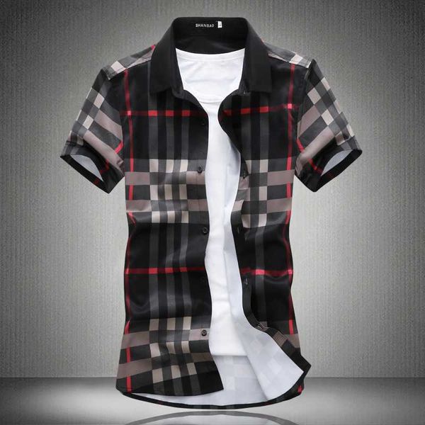 designer luxury brand burbrys checkered print short sleeve men's slim fit trend youth casual cool shirtb2z4, Gray
designer luxury brand burbrys checkered print short sleeve men's slim fit trend youth casual cool shirtb2z4, Gray