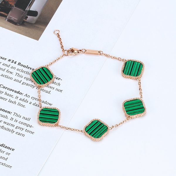 designer bracelet chain jewelry fashion classic four leaf clover bracelets 18k gold agate shell mother-of-pearl for women girl wedding mothe, Black
designer bracelet chain jewelry fashion classic four leaf clover bracelets 18k gold agate shell mother-of-pearl for women girl wedding mothe, Black