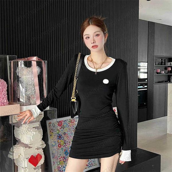 black womens dress bump color striped bag edge crewneck slimming dress brand logo embroidery fashion temperament socialite style maxiskit dr, Black;gray
black womens dress bump color striped bag edge crewneck slimming dress brand logo embroidery fashion temperament socialite style maxiskit dr, Black;gray