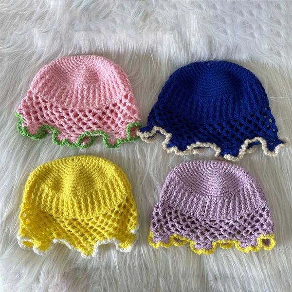 wide brim hats pink knitted bucket hat gilr spring and autumn japanese style wild mori niche le basin caps sweet and cute women's hats, Blue;gray
wide brim hats pink knitted bucket hat gilr spring and autumn japanese style wild mori niche le basin caps sweet and cute women's hats, Blue;gray