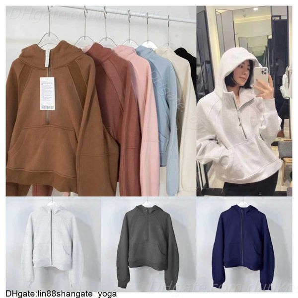 womens jackets hoodys lululemens plus velvet autumn and winter yoga hoodie scuba thickening sports half zipper terry designer sweater cing, Black
womens jackets hoodys lululemens plus velvet autumn and winter yoga hoodie scuba thickening sports half zipper terry designer sweater cing, Black