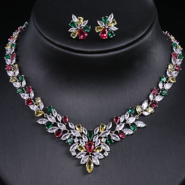 wedding jewelry sets emmaya luxury sparking cubic zircon plate flower aaa pendant earrings for women accessories 230325, Slivery;golden
wedding jewelry sets emmaya luxury sparking cubic zircon plate flower aaa pendant earrings for women accessories 230325, Slivery;golden