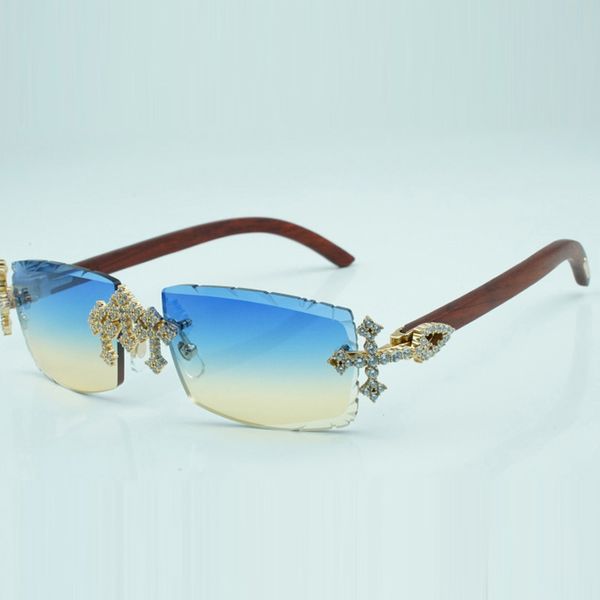 cross diamond cool sunglasses 3524031 with natural original legs and 57 mm cut lens, White;black
cross diamond cool sunglasses 3524031 with natural original legs and 57 mm cut lens, White;black