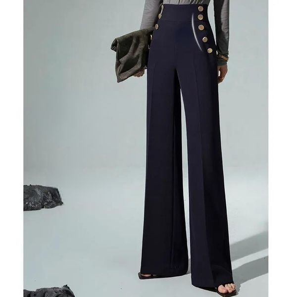 men's pant chic straight fashion vintage office wear ladies trousers high waist korean 2023 spring autumn wide leg female k62 230324, Black
men's pant chic straight fashion vintage office wear ladies trousers high waist korean 2023 spring autumn wide leg female k62 230324, Black