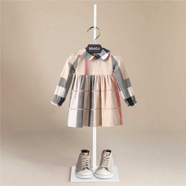 girl's dresses luxury girls long sleeve plaid autumn new style turndown striped cotton kids dresses for girls y2303, Red;yellow
girl's dresses luxury girls long sleeve plaid autumn new style turndown striped cotton kids dresses for girls y2303, Red;yellow