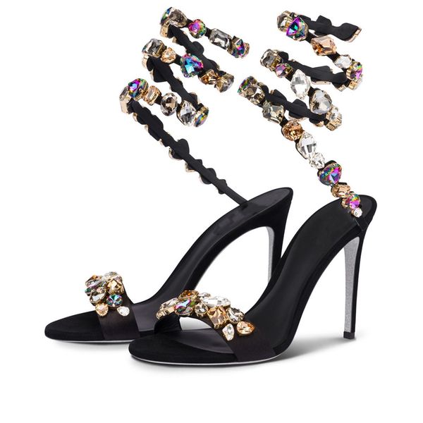 2023 leather sheepskin satin sandals 10cm stiletto high heels colorful diamond one-line summer peep-toe open toes flip-flops snake snaker na, Black
2023 leather sheepskin satin sandals 10cm stiletto high heels colorful diamond one-line summer peep-toe open toes flip-flops snake snaker na, Black