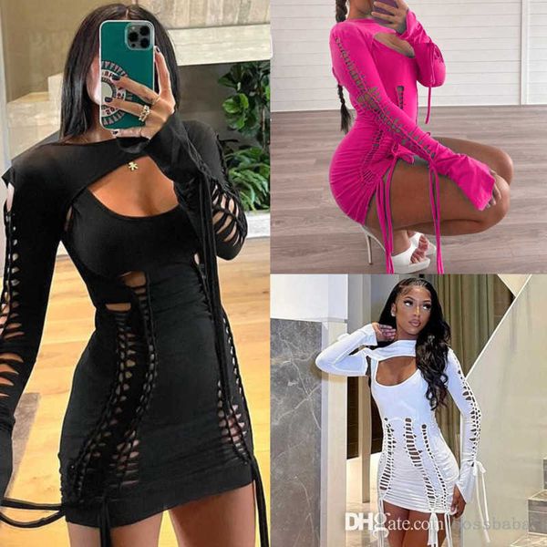 women 2023 designer dresses new fashion open back hollow out mini club dress long sleeve cape set, Black;gray
women 2023 designer dresses new fashion open back hollow out mini club dress long sleeve cape set, Black;gray