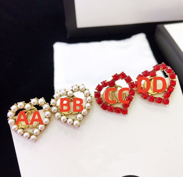 heart ruby emerald stud luxury brand designer pearl diamond stud women pearl designer heart earring wedding party jewelry 4 color, Golden;silver
heart ruby emerald stud luxury brand designer pearl diamond stud women pearl designer heart earring wedding party jewelry 4 color, Golden;silver