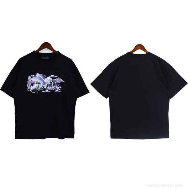 designer fashion maker the correct version of mairi splashink flow paint camouflage star sky graffiti letters short sleeve high street coupl, White
designer fashion maker the correct version of mairi splashink flow paint camouflage star sky graffiti letters short sleeve high street coupl, White
