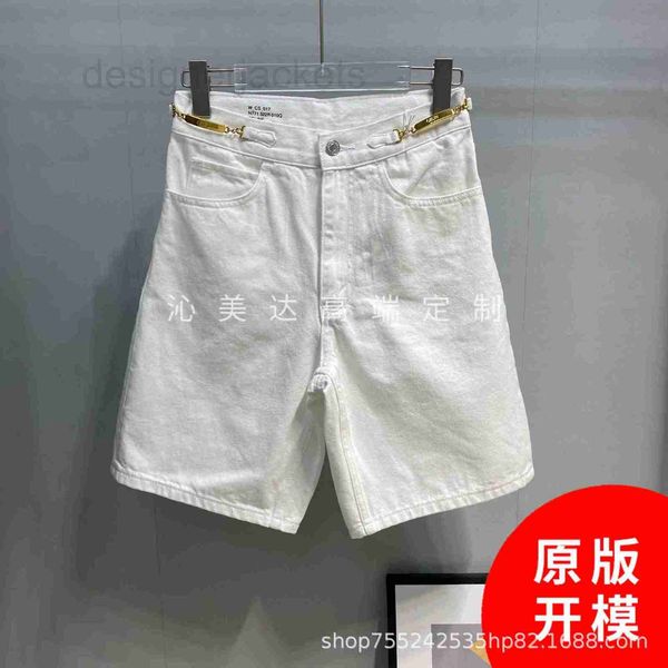 women's jeans designer summer new letter button belt gold chain wash pocket white denim shorts women uxel, Blue
women's jeans designer summer new letter button belt gold chain wash pocket white denim shorts women uxel, Blue