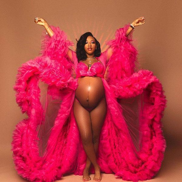 party dresses pink maternity dress robes for po shoot ruffle tulle bathrobes sleepwear women prom gowns custom made pography gown 230325, White;black
party dresses pink maternity dress robes for po shoot ruffle tulle bathrobes sleepwear women prom gowns custom made pography gown 230325, White;black