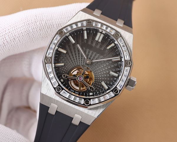 fashion new men's watch diameter 41mm using the original 2924 tourbillon super movement automatic winding savings kinetic energy 60 hou, Slivery;brown
fashion new men's watch diameter 41mm using the original 2924 tourbillon super movement automatic winding savings kinetic energy 60 hou, Slivery;brown
