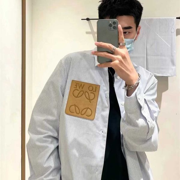 80% off factory outlet online high version 2023 early spring new fashion luos leather men's and women's pocket stripe long sleeve, White
80% off factory outlet online high version 2023 early spring new fashion luos leather men's and women's pocket stripe long sleeve, White