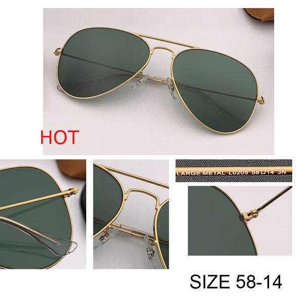 selling 55 58 62 pilot sunglass men brand designer uv400 protection sunglasses classic women driving black lens sun glasses glass lenes gafa, White;black
selling 55 58 62 pilot sunglass men brand designer uv400 protection sunglasses classic women driving black lens sun glasses glass lenes gafa, White;black