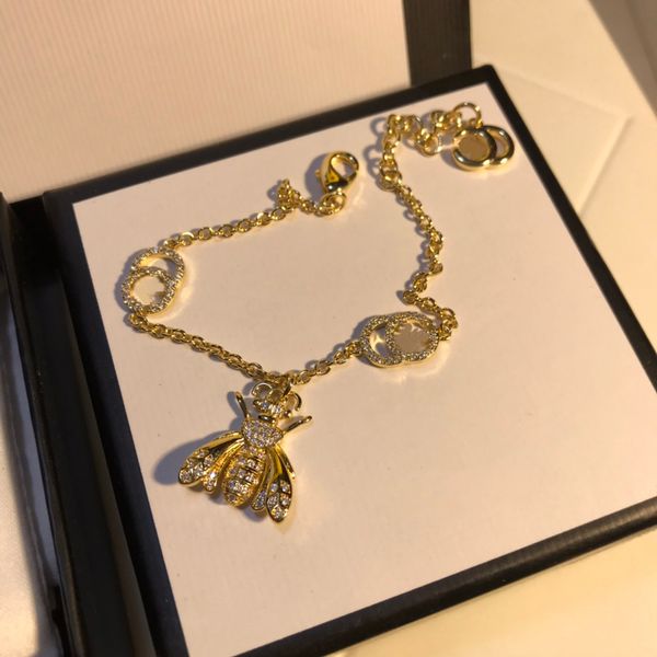 designer chain little bee gold diamond bracelet fashion full diamond necklace wear earrings with box, Black
designer chain little bee gold diamond bracelet fashion full diamond necklace wear earrings with box, Black