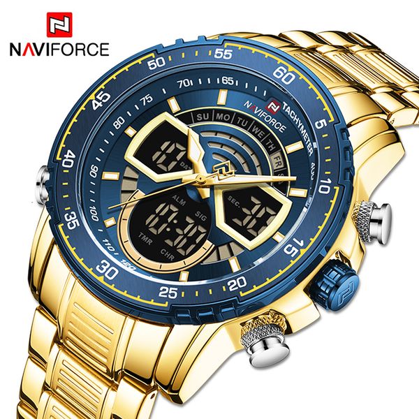 wristwatches naviforce fashion men's watches luxury original quartz digital analog sport wrist watch for men waterproof stainless steel, Slivery;brown
wristwatches naviforce fashion men's watches luxury original quartz digital analog sport wrist watch for men waterproof stainless steel, Slivery;brown