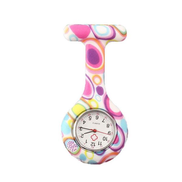nurse watches colorful pattern portable arabic numerals round dial silicone shell brooch fob pocket colorful watch electric clock fashion wa, Slivery;golden
nurse watches colorful pattern portable arabic numerals round dial silicone shell brooch fob pocket colorful watch electric clock fashion wa, Slivery;golden