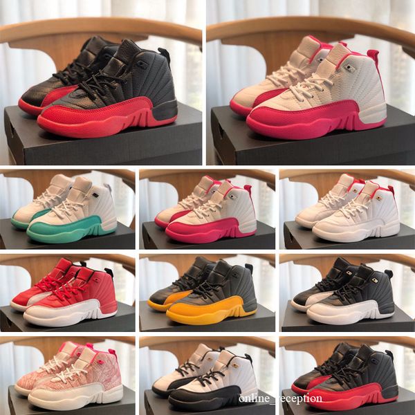 og kids basketball shoes man 12s ps flu game deadly pink gym sneakers sizes 27-36, Black
og kids basketball shoes man 12s ps flu game deadly pink gym sneakers sizes 27-36, Black