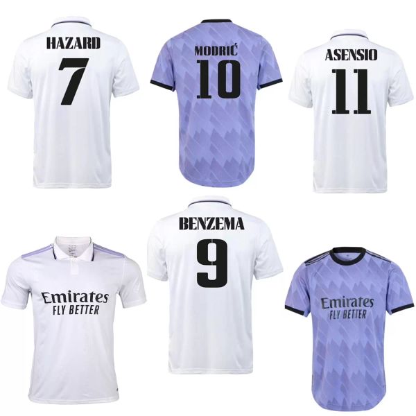 22 23 season soccer jersey benzema home away football shirt camavinga alaba modric valverde kroos fans version football uniforms for man adu, Black;yellow
22 23 season soccer jersey benzema home away football shirt camavinga alaba modric valverde kroos fans version football uniforms for man adu, Black;yellow
