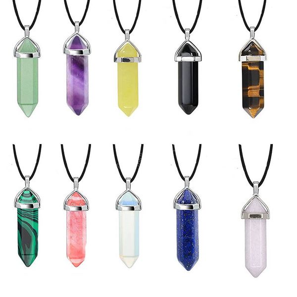 hexagonal pink purple green crystals necklace women jewelry reiki chakra natural stone necklace pendant quartz pendulum pendulo, Silver
hexagonal pink purple green crystals necklace women jewelry reiki chakra natural stone necklace pendant quartz pendulum pendulo, Silver
