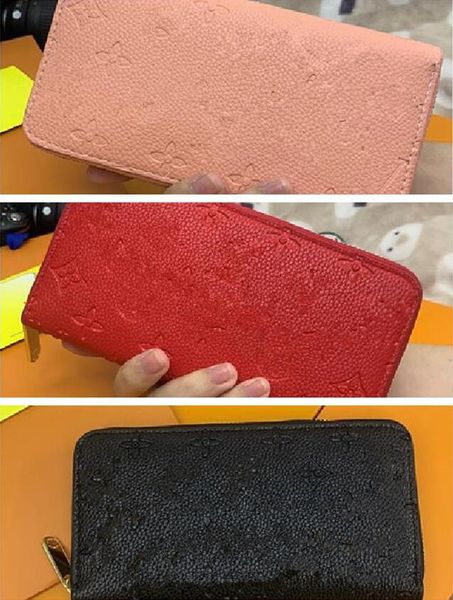 designers leather single zipper long wallets evening bags coin purse embossed clutch with box serial number wallet, Red;black
designers leather single zipper long wallets evening bags coin purse embossed clutch with box serial number wallet, Red;black