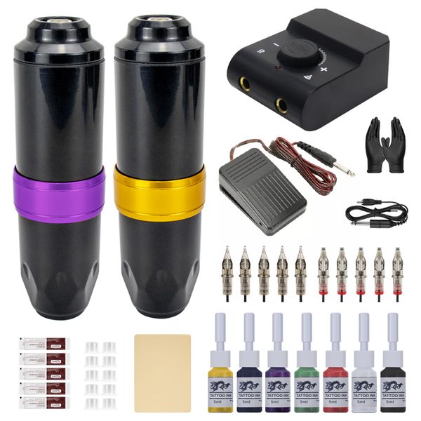 Affordable 2pcs Tattoo Machine Pen Kit Power Supply Rotary Tattoo Gun for Permanent Makeup Machine
Affordable 2pcs Tattoo Machine Pen Kit Power Supply Rotary Tattoo Gun for Permanent Makeup Machine