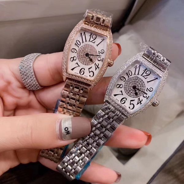 new mantianxing steel band diamond-encrusted women's men's watch casual fashion wine barrel full of diamond british watch, Slivery;brown
new mantianxing steel band diamond-encrusted women's men's watch casual fashion wine barrel full of diamond british watch, Slivery;brown